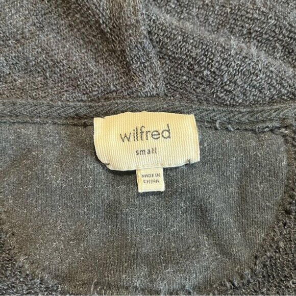 Aritzia Wilfred Rousseau Zip Up Slouchy Oversized Hoodie Gray small - Picture 3 of 7